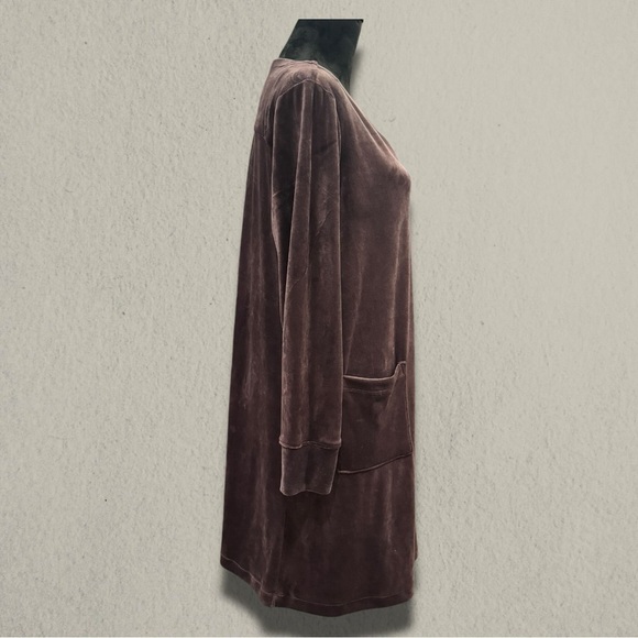 J.JILL VELOUR V-NECK TUNIC DRESS - Picture 3 of 6
